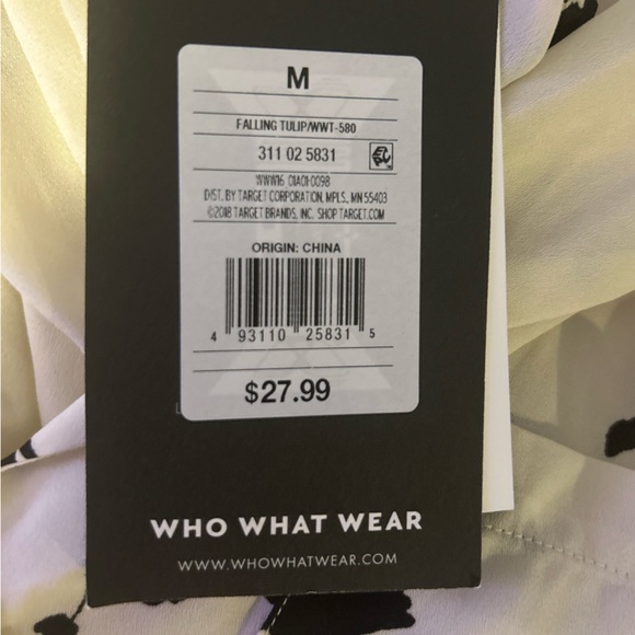 NWT Who What Wear Falling Tulip Button Up size medium - Picture 7 of 9